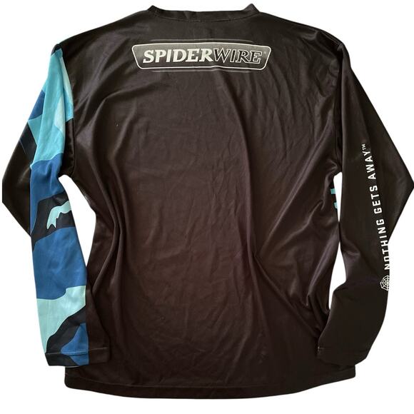 FPS Spiderwire Graphic Long Sleeve Sport Shirt Large - Picture 2 of 7